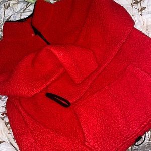 Red Zipper Sweater
